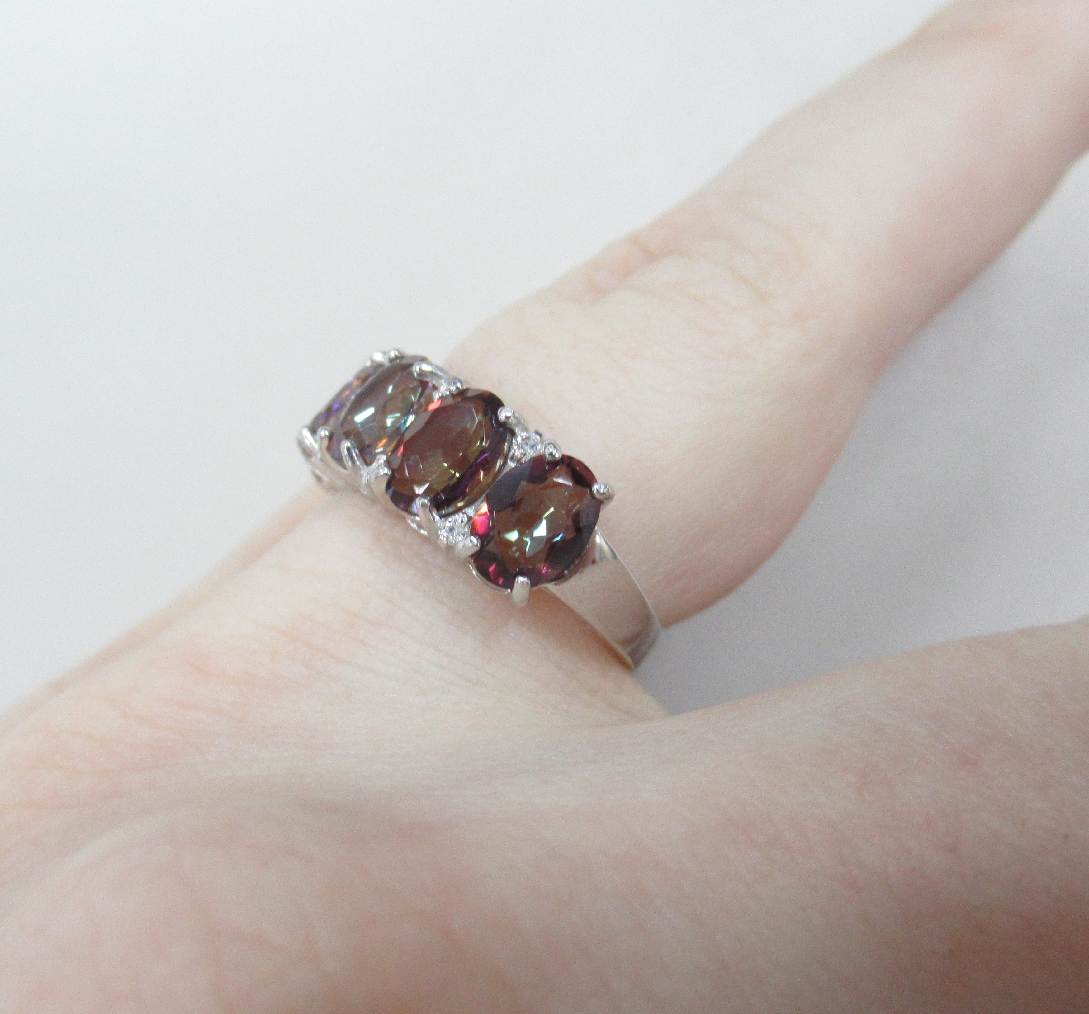 Серебряное кольцо с горным хрусталем